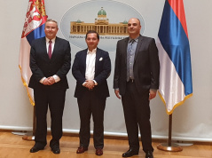 3. septembar 2019.  Potpredsednik Narodne skupštine prof. dr Vladimir Marinković sa predstavnicima preduzeća Gaon Group 